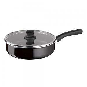 Cacerola con Tapa Satisfaction Negro T-fal
