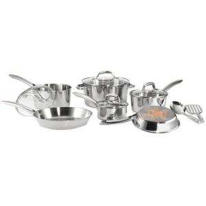 Set Stainless Steel Copper Bottom T-fal